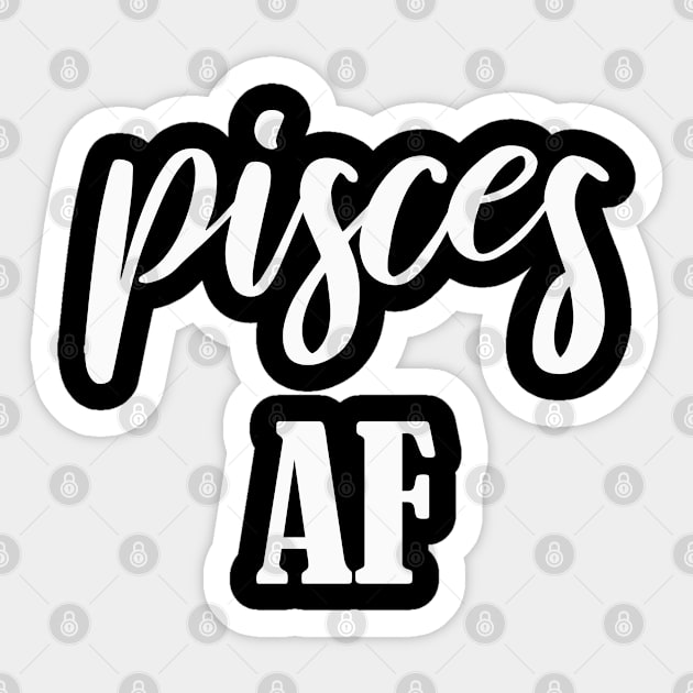 Pisces AF Sticker by jverdi28